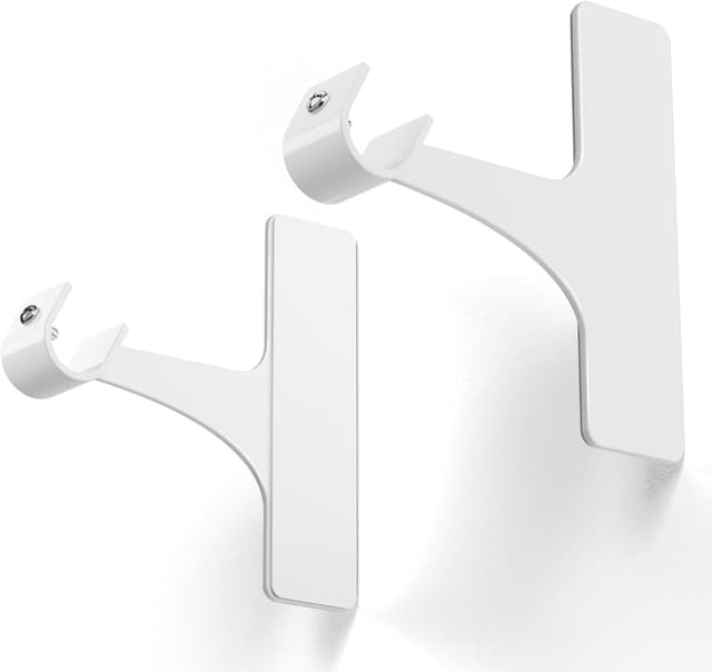 Thumbnail 6 de Support de tringle de rideaux niffgaff sans perçage, fixation autocollante (barres 19 à 28 mm) – lot de 2