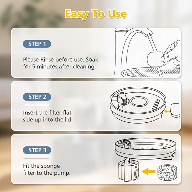 Detalle 2 de VILLAPOOL cat fountain filters 20 pack