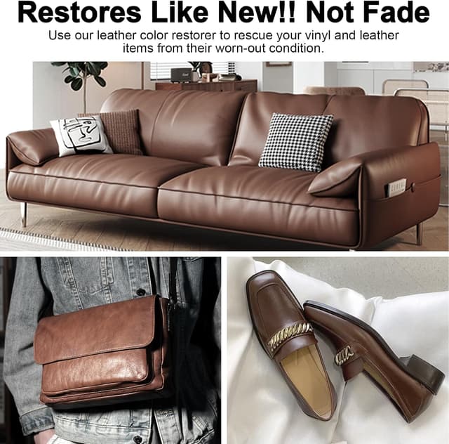 Detalle 2 de drtulz Leder Reparatur Set Schwarz (200 ml) für Ledercouch, Vinyl-Möbel & Autositze