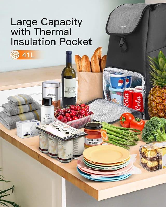 Detalle de Inateck Shopping Trolley 45kg capacity 🛒