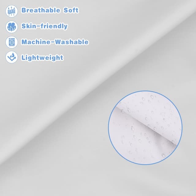 Detalle de Vicloon Baby-Lätzchen mit langen Ärmeln, wasserdicht mit Tasche – für 6 bis 12 Monate, grün