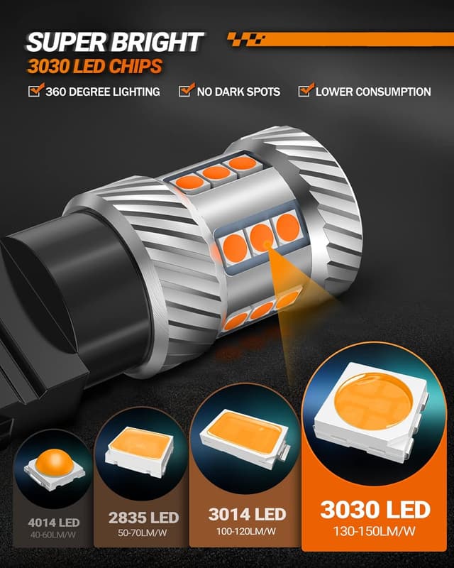 Detalle 2 de SEALIGHT 3157 LED Turn Signal Bulb 600% brighter