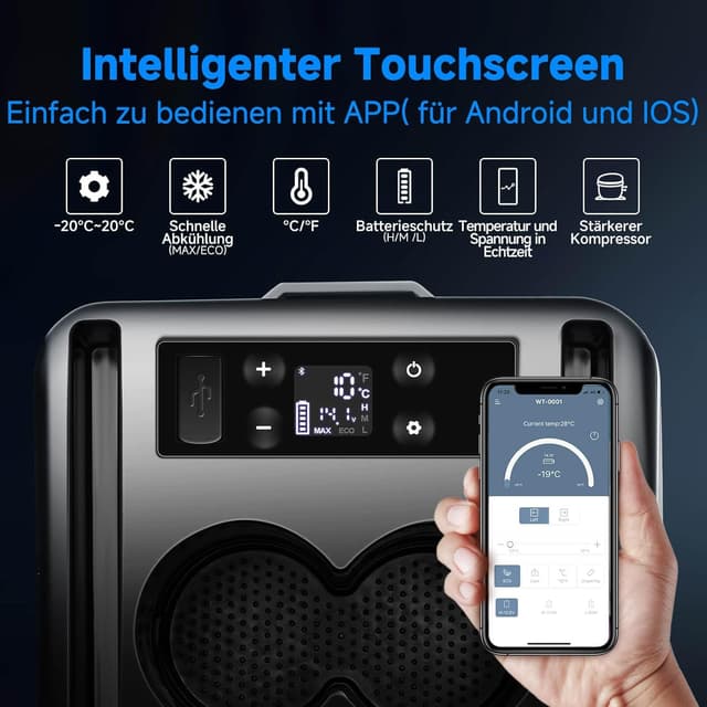 Detalle 2 de AAOBOSI Kompressor Kühlbox 15L bis 20°C