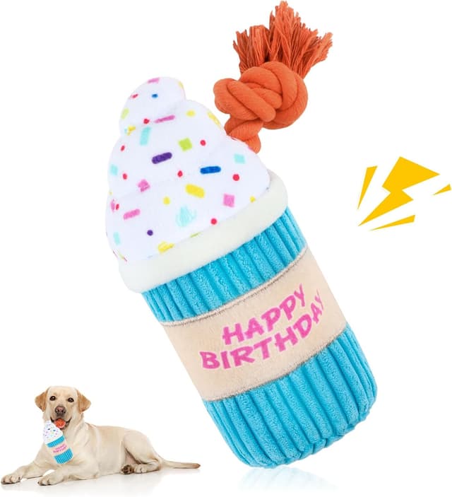 Thumbnail 6 de Plush Birthday Balloon Dog Toy for Dogs