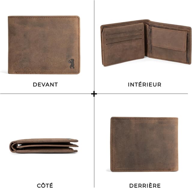 Thumbnail 4 de Berliner Bags Peter porte‑feuille cuir compact avec RFID