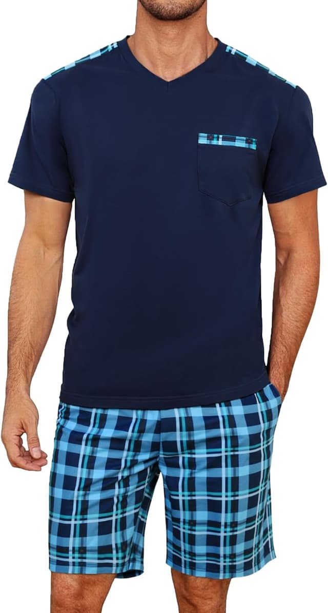 Detalle de Pyjama homme coton d’été 95% confort