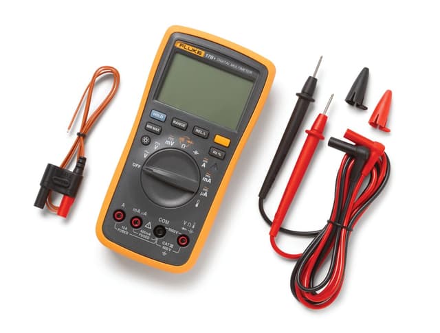 Detalle 2 de Fluke 17B+ Digital-Multimeter – Messungen bis 1000 V, bis 10 A und mit Temperatur-Funktion