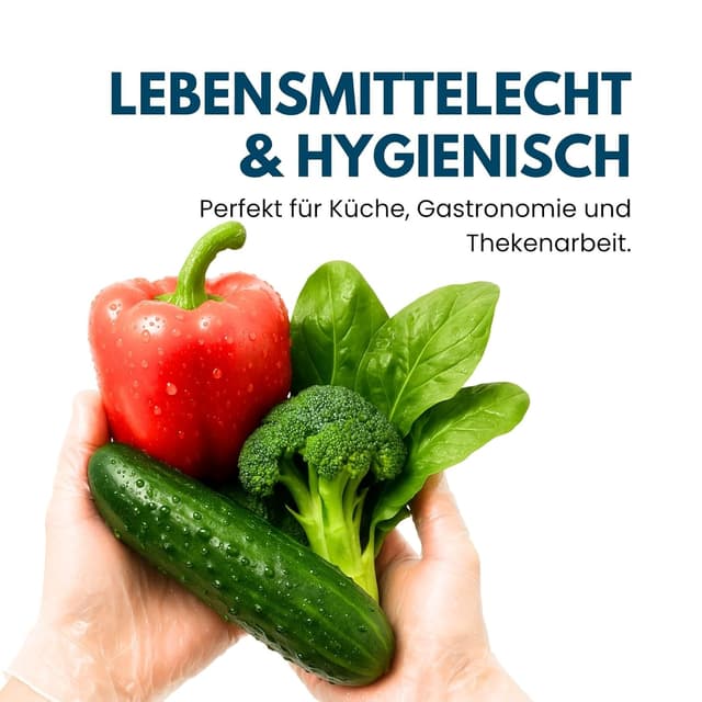 Detalle de Viawant Vinylhandschuhe 100 Stück Größe M