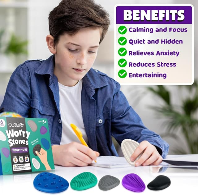 Thumbnail 4 de Fidget Toys Adults Sensory Stone 6pcs