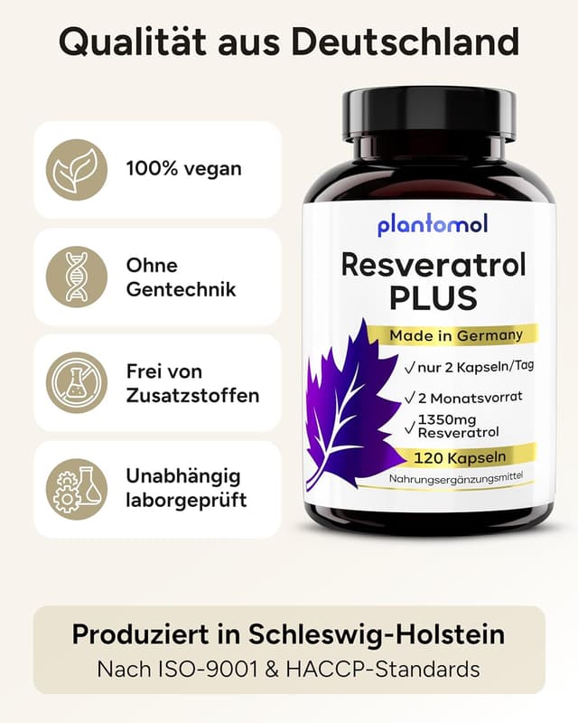 Thumbnail 6 de Resveratrol PLUS 1350 mg Kapseln đź’Š