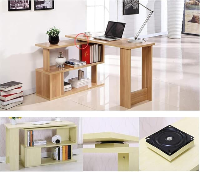 Thumbnail 6 de Plateau tournant universel LZYKJGS 360° en acier, pour meubles métalliques (156 x 156 x 23 mm)