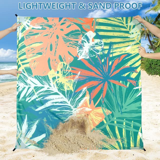 Thumbnail 2 de HIHOHO Beach Blanket Waterproof Extra Large 79" x 83" 😎