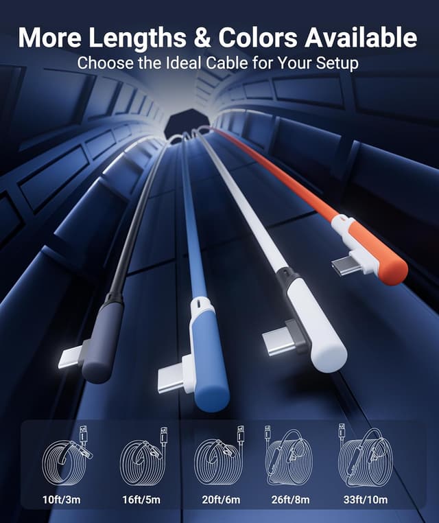 Thumbnail 6 de Syntech Cavo Link 5 m USB 3.0 (USB-A a USB-C) per Meta Quest 3/Quest 2/Quest Pro, Pico 4 e PC Steam VR