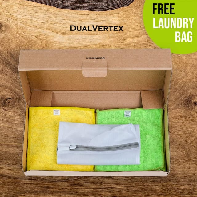 Thumbnail 6 de DualVertex 30 Reusable Microfibre Baby Wipes Face Cloths (Unscented) with Laundry Bag