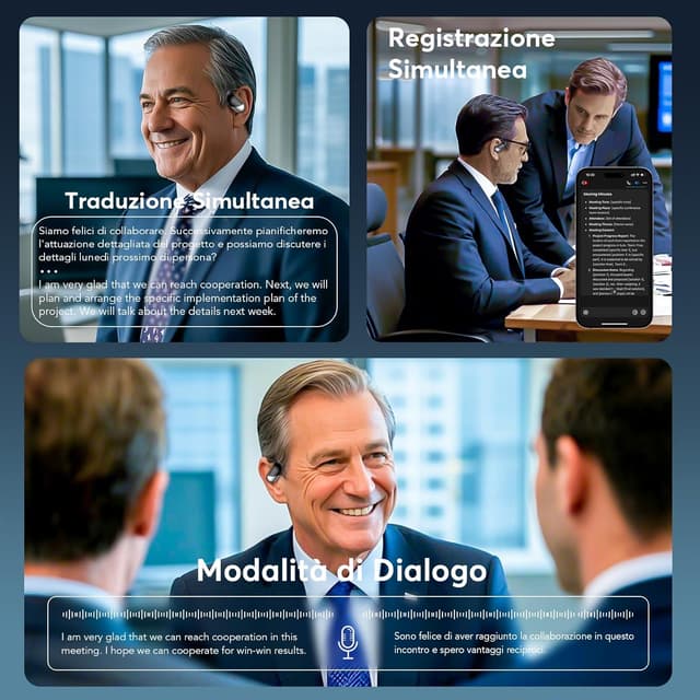 Thumbnail 6 de Paekole AI Cuffie Traduzione Simultanea 2026 con Bluetooth 6.1: auricolari wireless 4-in-1