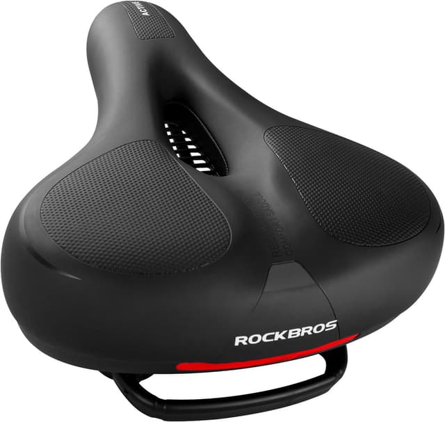 Detalle de ROCKBROS Comfortable Soft Bike Seat Cushion – Ergonomic, Breathable & Waterproof Memory Foam Pad