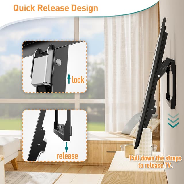 Thumbnail 4 de ELIVED EV3036 Tilt TV Wall Bracket 45KG