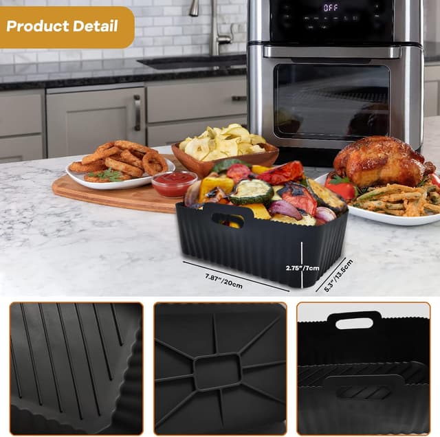 Detalle de Dzpuhuojz 2Pcs Airfryer Zubehör Ninja Foodi Max
