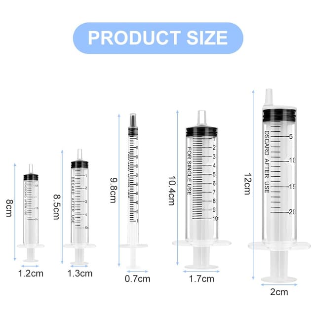 Detalle 2 de OFFCUP Spritzen-Set 1–20 ml Einwegspritzen 🧪