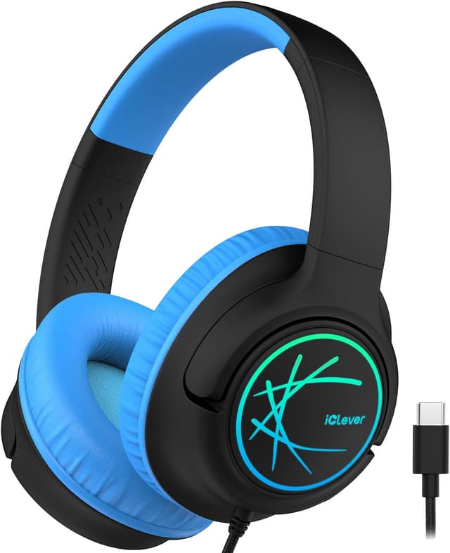 Detalle de iClever Kopfhörer Kinder USB C 85 dBA