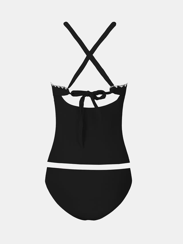 Thumbnail 6 de CUPSHE Tankini da donna con scollo a V, bordo all’uncinetto e slip a vita media