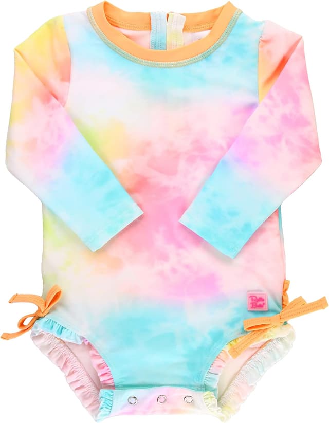 Thumbnail 4 de RuffleButts Floral Baby One-Piece UPF 50+