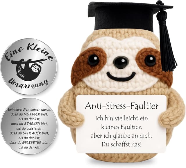 Detalle de Tixlux Pocket Hug Anti Stress Faultier 5x7 cm