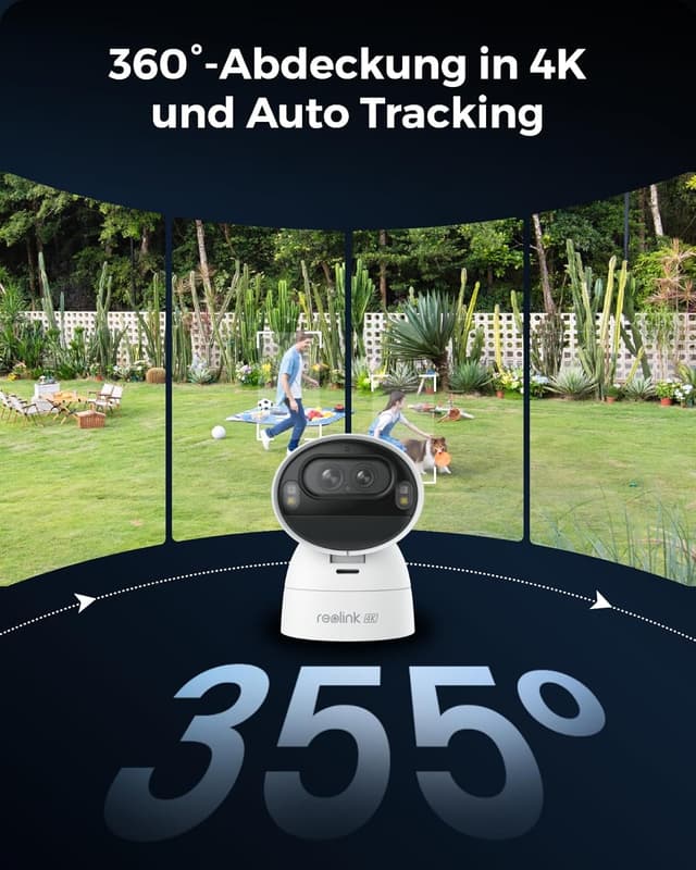 Detalle 2 de Reolink 4K Solar-Überwachungskamera Aussen Akku mit 360° PTZ, Auto-Tracking & Dual Lens (Argus Track+)