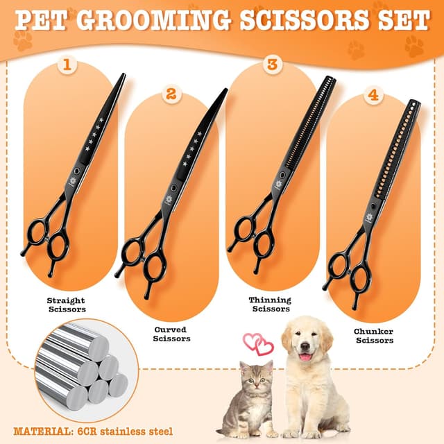 Detalle 2 de Dream Reach 7.5 inch dog grooming scissors