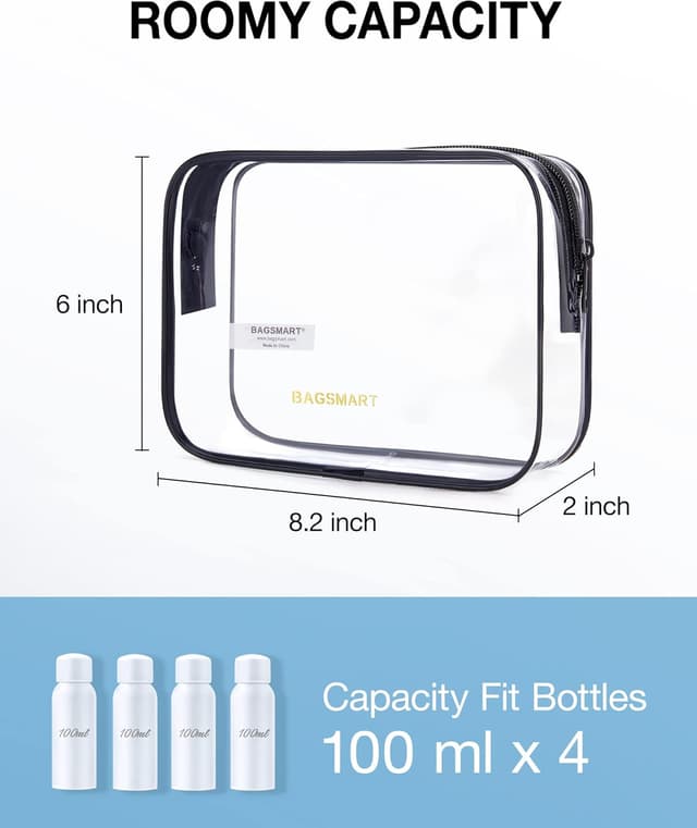 Thumbnail 1 de bagsmart Clear Toiletry Bag 2 Pack