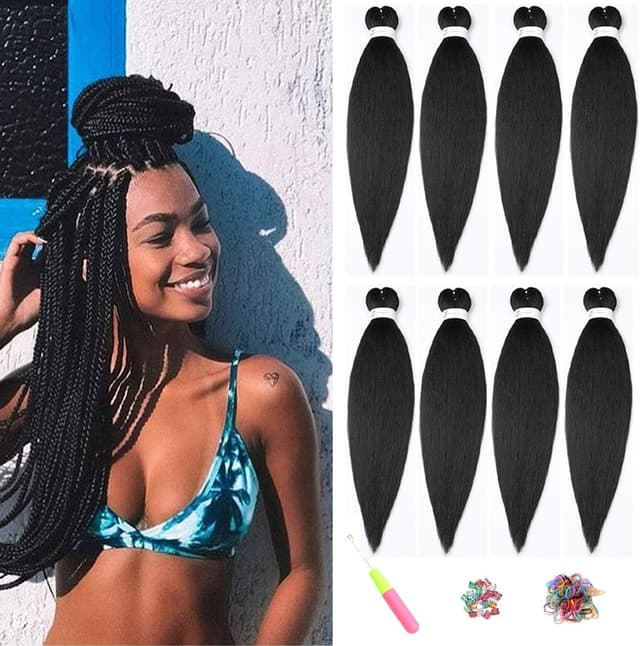 Detalle de ShowJarlly Pre-Stretched Trenzas 26 pulgadas