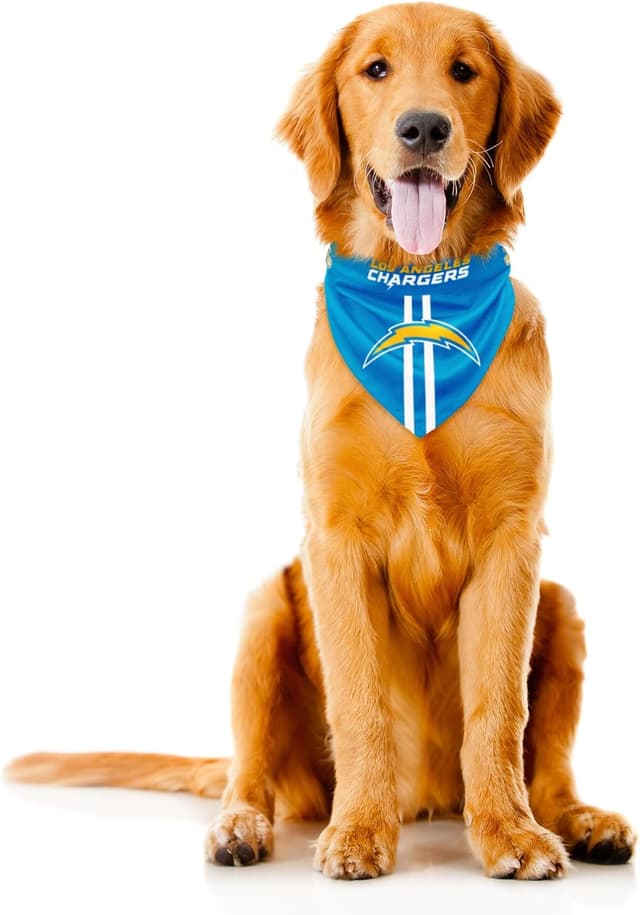 Detalle de Littlearth NFL Reversible Pet Bandana (Officially Licensed Teams) — Sizes XS to XL