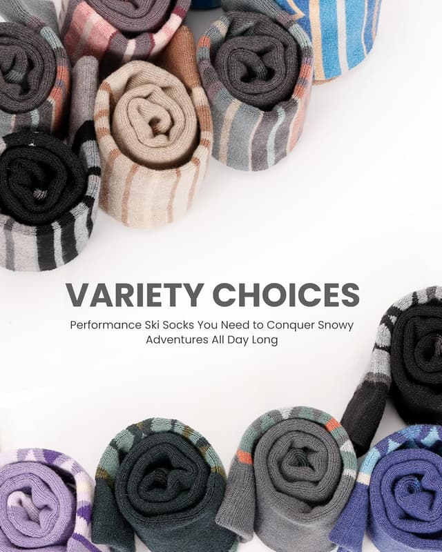 Thumbnail 6 de OutdoorMaster Calcetines de Esquí Merino 2 pares