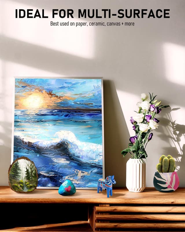 Thumbnail 6 de Nicpro Pintura Acrílica con 24 Colores y 12 Pinceles 🎨