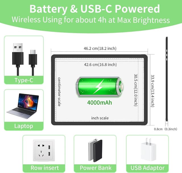 Detalle de KOBAIBAN A3 Magnetic Light Box 3 Modes 🖼
