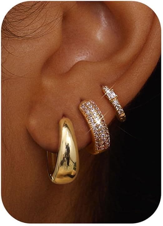 Imagen de LOLIAS Small Hoop Earrings 3 Pairs en OfertitasTOP