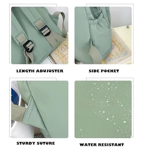 Detalle 1 de YXQSED School Backpack for Women & Unisex – Lightweight Water-Resistant Rucksack, 28 x 38 x 11 cm