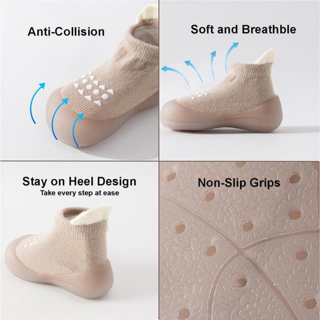 Thumbnail 5 de Hstyle Baby Sock Shoes Non‑Slip Soft Sole
