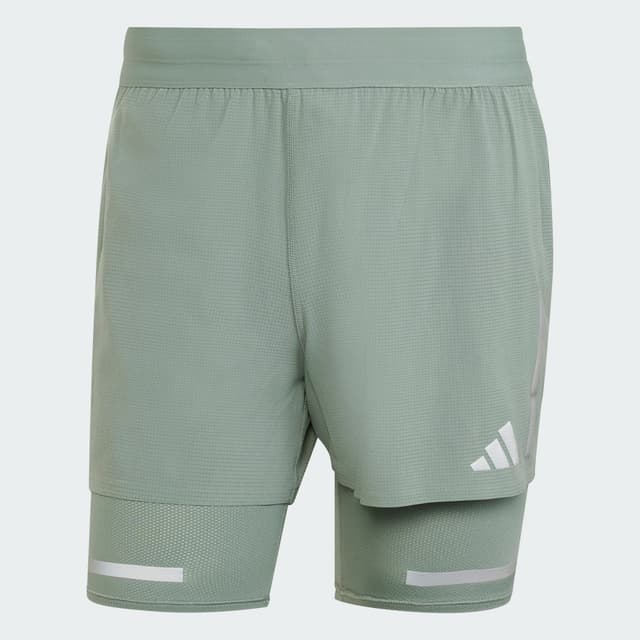 Thumbnail 3 de adidas Ultimate Running Reflective 2-in-1 pantalón corto Verde