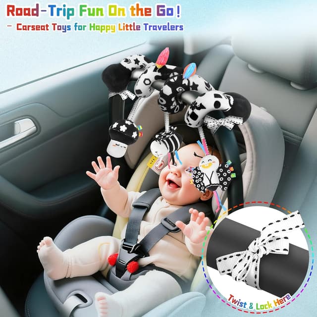 Detalle 2 de Zendstanding Spiral Car Seat Toy 0–6 months