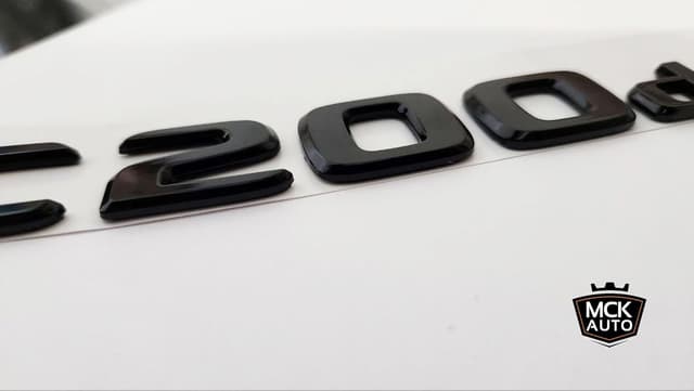 Thumbnail 4 de MCK Auto C200d Aufkleber schwarz glänzend