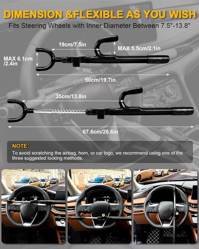 Thumbnail 1 de Tevlaphee Steering Wheel Lock
