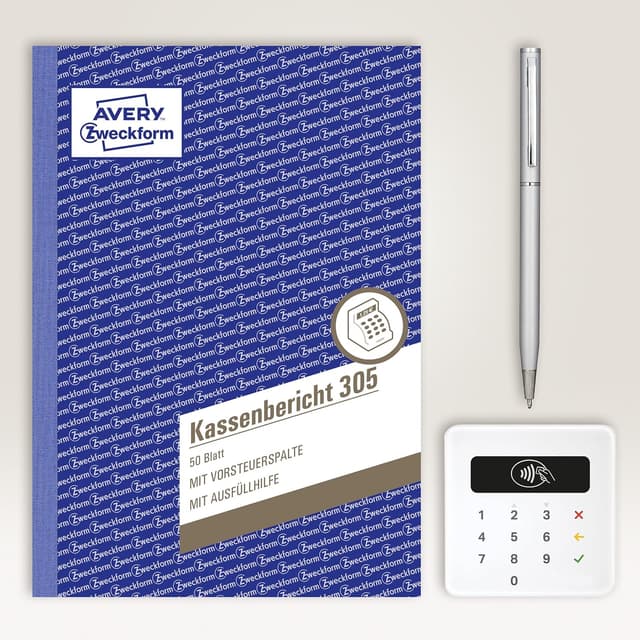 Detalle 2 de AVERY Zweckform 305-5 Kassenbericht A5 5er-Pack