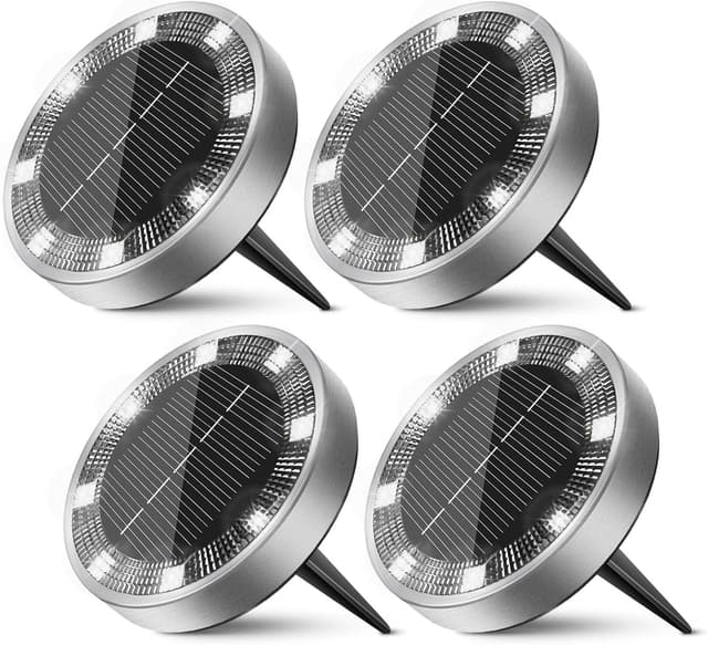 Detalle de Solar ground lights 4 pack, Peasur