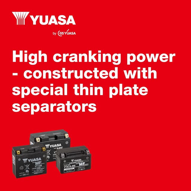 Thumbnail 5 de Yuasa YTX12 batería moto AGM 12V