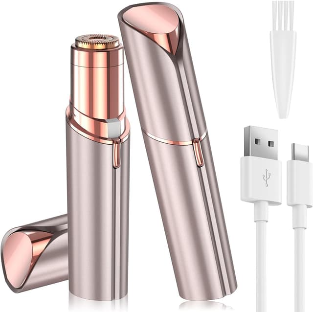 Imagen de Vexloria Facial Hair Remover for Women (Face Hair Trimmer) – Rechargeable Lady Shaver for Upper Lip & Peach Fuzz en OfertitasTOP