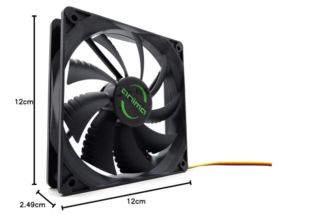 Detalle de TACENS ANIMA AF12 : ventilateur PC 12 cm à 9 pales, faible consommation