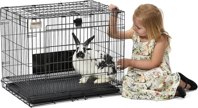 Thumbnail 6 de MidWest Homes for Pets Small Wabbitat Rabbit Cage with Grid Mesh Floor and Removable Tray