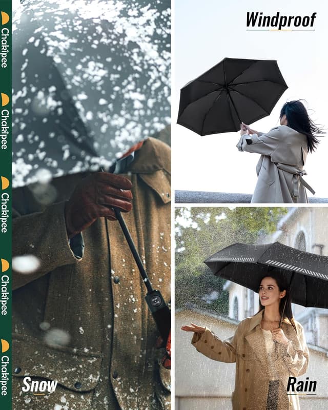 Thumbnail 5 de Chakipee Paraguas Plegable Reflectante 8 Varillas