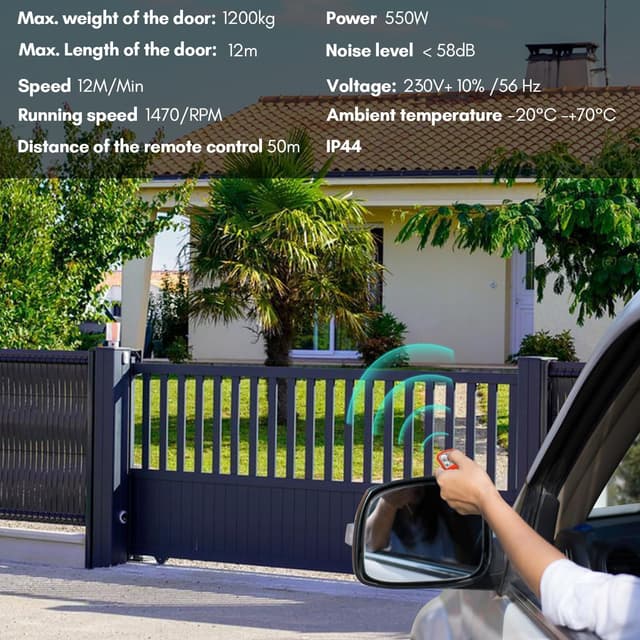 Thumbnail 2 de Fiqops 550W motor puerta corredera 1200 kg